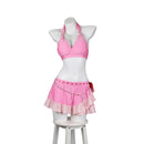 Final Fantasy VII Rebirth Aerith Gainsborough Swimsuit Cosplay Costume Pink Dress