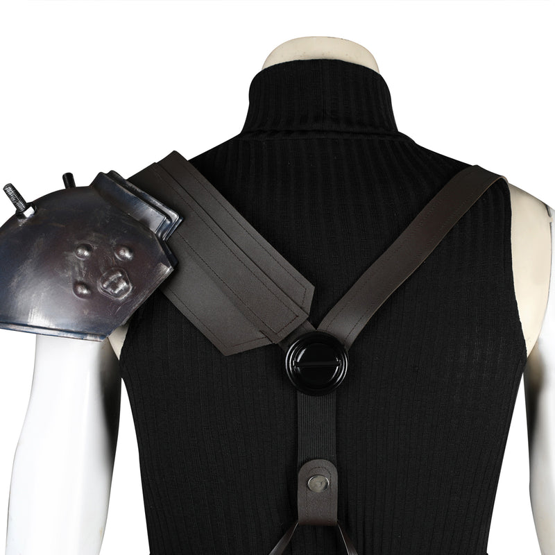 Final Fantasy VII Rebirth Cloud Strife Cosplay Costume Black Male Warrior Ninja Clothing
