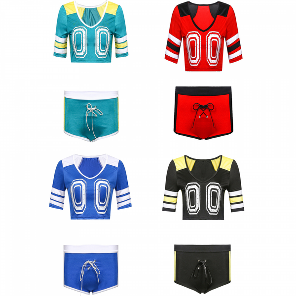 Football Baby Cheerleading Costume Stage Performance Top Skirt