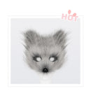 Fox Mask Gloves Cosplay Costume Furry Simulation Halloween Beast Tail Set