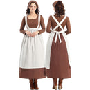 French Vintage Sevika Manor Maid Mress Dress Cosplay Costume