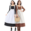 French Vintage Sevika Manor Maid Mress Dress Cosplay Costume