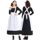 French Vintage Sevika Manor Maid Mress Dress Cosplay Costume