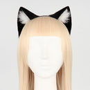 Gothic Punk Style Fox Ear Headband Cosplay Costume Halloween Collar fox Tail Cute Set