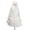 Game Alien Stage Sua Cosplay Costume White Ruffles Dress - AwwwCos