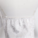 Anime Alien Stage Sua Cosplay Costume White Velvet Tight Dress Gloves - AwwwCos