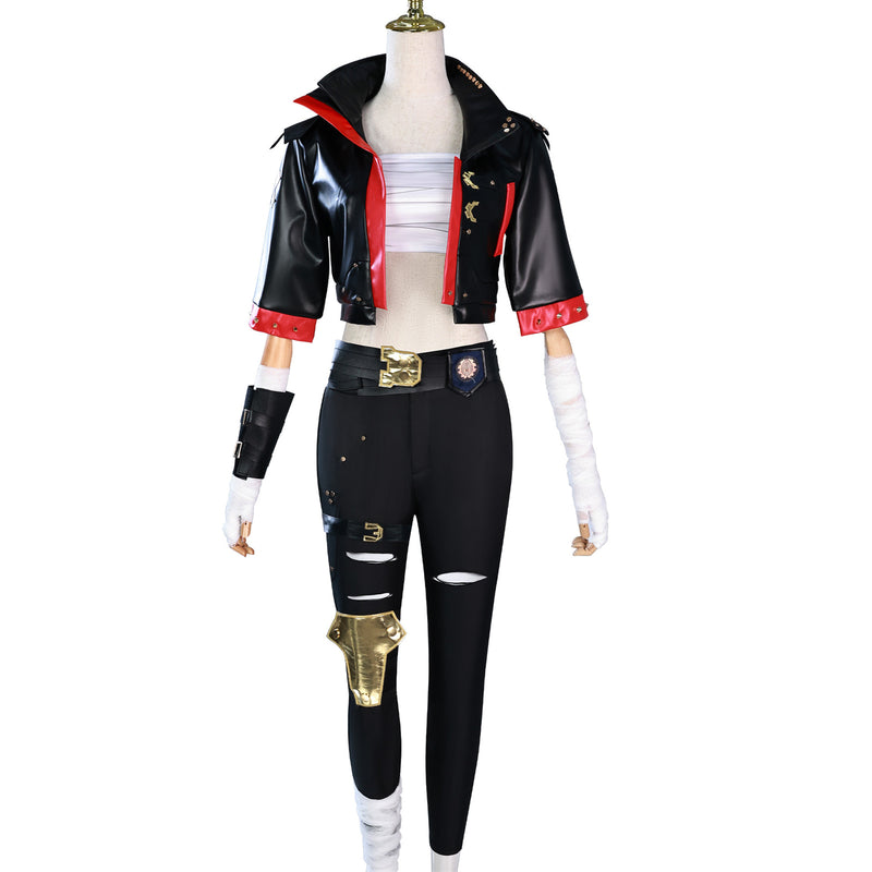 Game Arcane LOL The Piltover Enforcer Vi Cosplay Costume Uniform - AwwwCos
