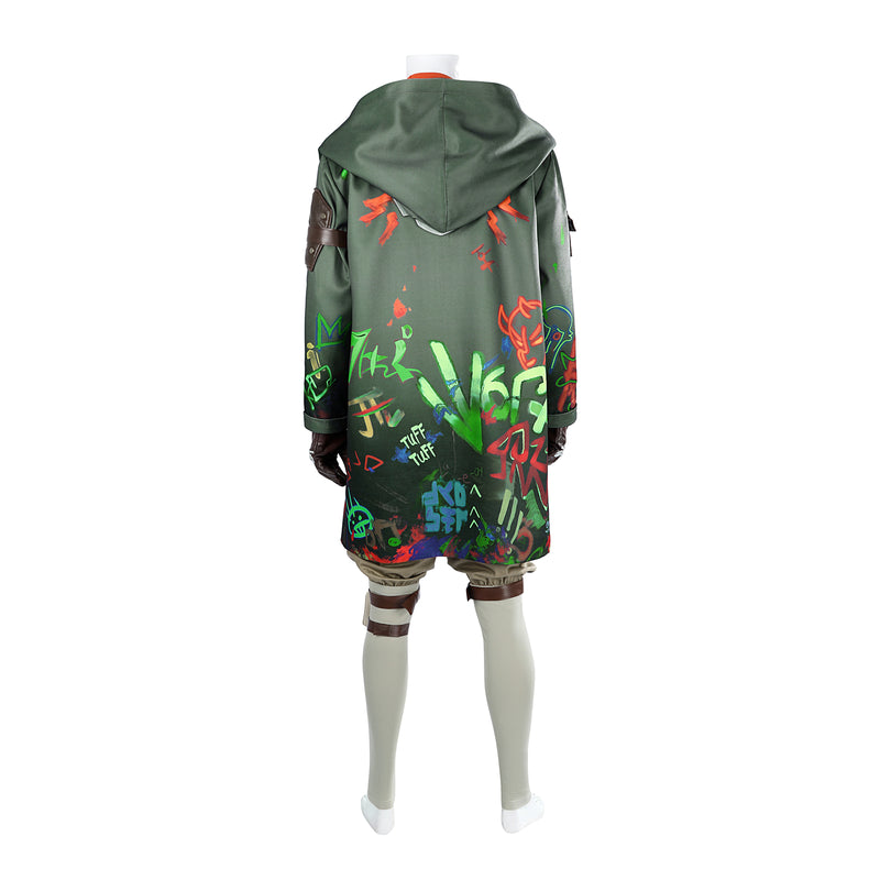 Game Arcane League of Legends 2 Ekko Men Cosplay Costume