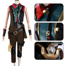 Game Arcane League of Legends Jinx Cosplay Costume Battle Uniform