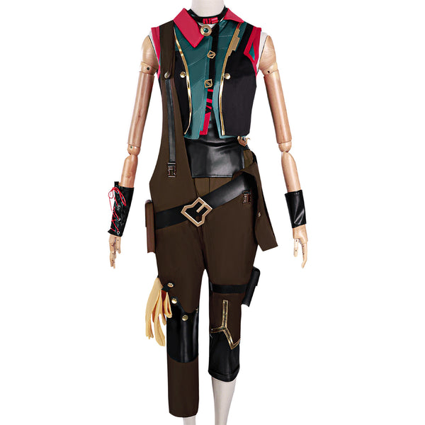 Game Arcane League of Legends Jinx Cosplay Costume Battle Uniform