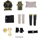 Game Arcane:League of Legends Vi Cosplay Costume Black Armor Suit - AwwwCos