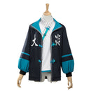 Game Arknights Yan Cosplay Costume Green Coat White Top - AwwwCos