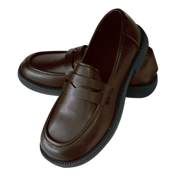 Anime BanG Dream Chu2 Cosplay Shoes Brown Flat Heel Shoes - AwwwCos