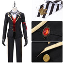 Twisted-Wonderland Riddle Rosehearts Cosplay Costume Men Black Suit Uniform - AwwwCos