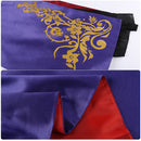 Twisted-Wonderland Rook Hunt Cosplay Costume Cross Tied Coat Purple Outer Robe