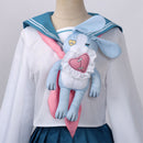 Game Eggy Party: Survive the Night! Tenkousei Doris Cosplay Costume JK Uniform