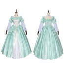 Game FGO Roxanne Cosplay Costume Women Green Princess Dress