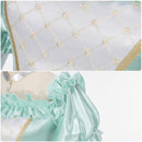 Game FGO Roxanne Cosplay Costume Women Green Princess Dress