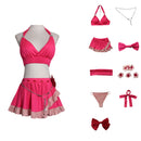 Game Final Fantasy Rebirth Aerith Gainsborough Cosplay Costume Red Swimsuit - AwwwCos