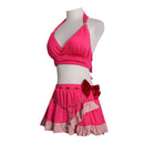 Game Final Fantasy Rebirth Aerith Gainsborough Cosplay Costume Red Swimsuit - AwwwCos