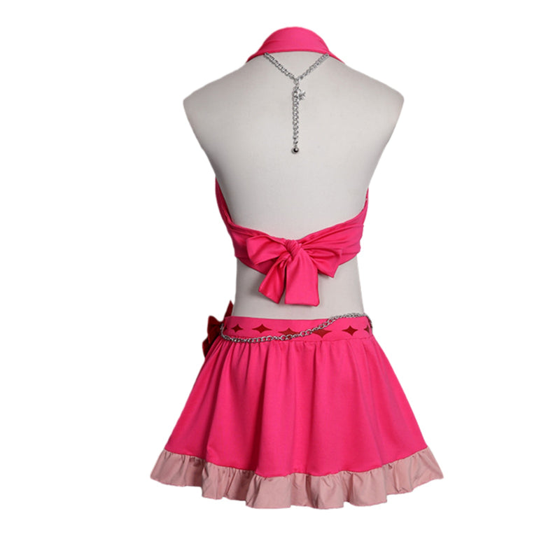 Game Final Fantasy Rebirth Aerith Gainsborough Cosplay Costume Red Swimsuit - AwwwCos