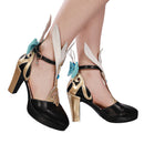 Game Genshin Impact Escoffier Cosplay Costume High Heel Black Shoes - AwwwCos