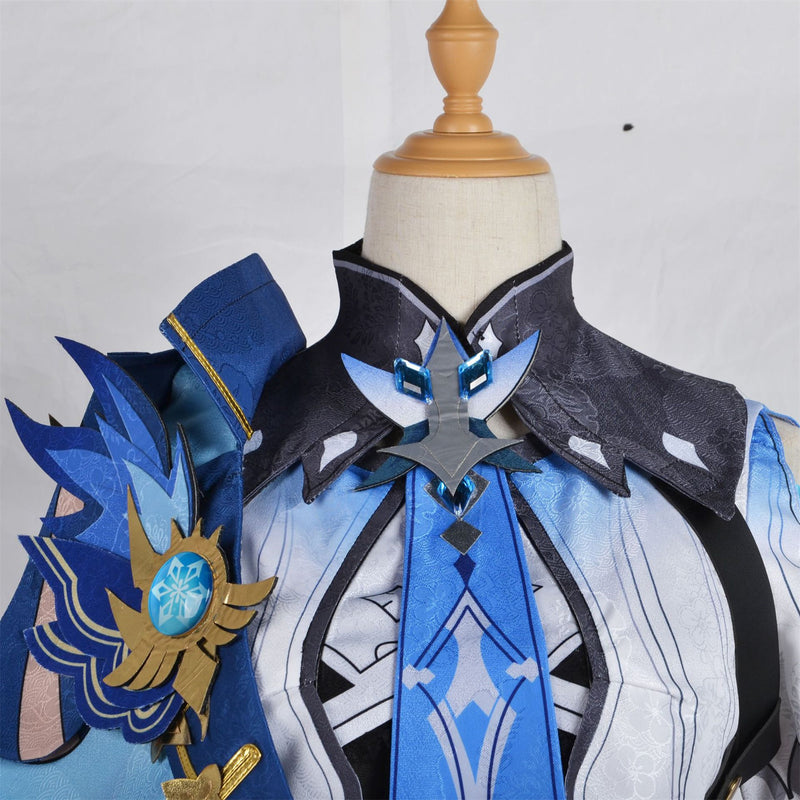 Game Genshin Impact Eula Cosplay Costume Shoes Wig - AwwwCos