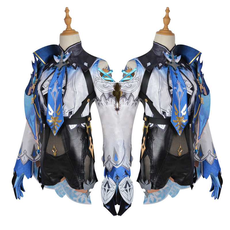 Game Genshin Impact Eula Cosplay Costume Shoes Wig - AwwwCos