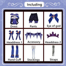 Game Genshin Impact Fischl New Skin Ein Immernachtstraum Cosplay Costume Purple Dress