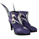 Game Genshin Impact Fontaine Skirk Cosplay High Heel Purple Shoes - AwwwCos