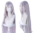 Game Genshin Impact Fontaine Skirk Cosplay Wig Grey Stright Hair - AwwwCos