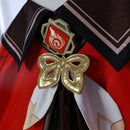 Game Genshin Impact Hu Tao Cosplay Costume Dress Shoes Wig - AwwwCos