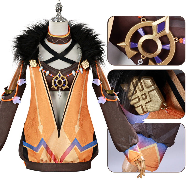 Game Genshin Impact Iansan Cosplay Costume Dress Shoes Wig - AwwwCos