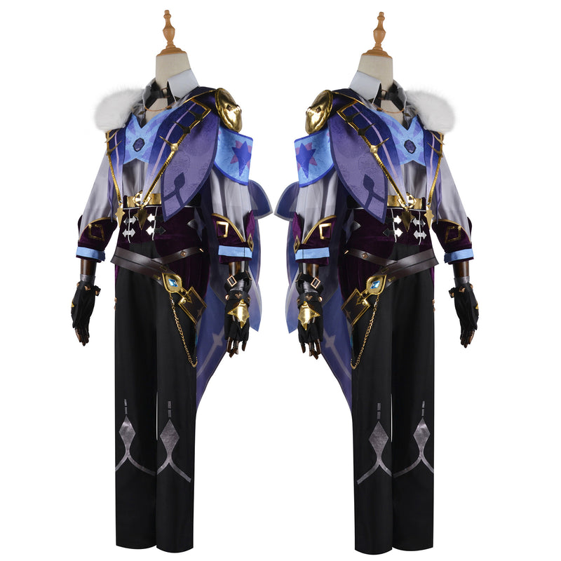 Game Genshin Impact Kaeya Alberich Cosplay Costume Roleplay Outfit with Cloak
