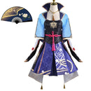 Game Genshin Impact Kamisato Ayaka Cosplay Costume Dress Robe
