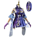 Game Genshin Impact Keqing Cosplay Costume Dress Robe Skirt