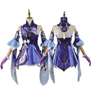 Game Genshin Impact Keqing Cosplay Costume Dress Robe Skirt