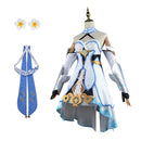 Game Genshin Impact Lumine Cosplay Costume Dress Robe Ball Gown