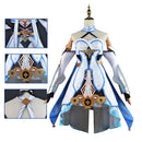 Game Genshin Impact Lumine Cosplay Costume Dress Robe Ball Gown