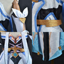 Game Genshin Impact Lumine Cosplay Costume Dress Robe Ball Gown