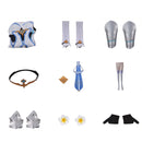 Game Genshin Impact Lumine Cosplay Costume Dress Robe Ball Gown