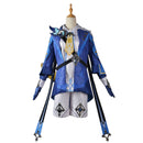 Game Genshin Impact Mika Cosplay Costume Roleplay Outfit with Backpack