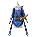 Game Genshin Impact Mika Cosplay Costume Roleplay Outfit with Backpack