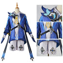 Game Genshin Impact Mika Cosplay Costume Roleplay Outfit with Backpack