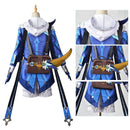 Game Genshin Impact Mika Cosplay Costume Roleplay Outfit with Backpack