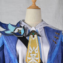 Game Genshin Impact Mika Cosplay Costume Roleplay Outfit with Backpack