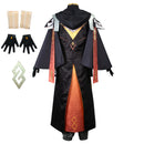Game Genshin Impact Morax Zhongli Cosplay Costume Suit Dress