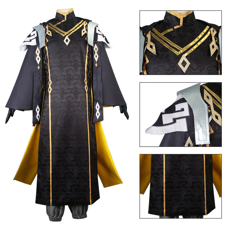 AwwwCos Game Genshin Impact Morax Zhongli Cosplay Costume Suit Dress