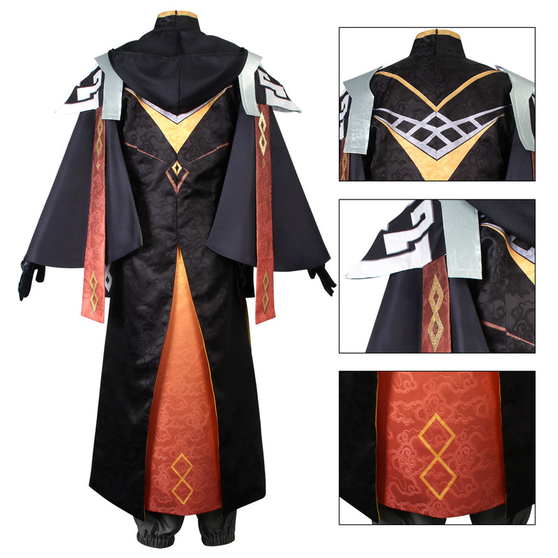 AwwwCos Game Genshin Impact Morax Zhongli Cosplay Costume Suit Dress