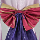 Game Genshin Impact Raiden Shogun Pink Kimono Dress Suit Robe Halloween Clothes with Wig